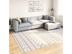 Vidaxl Tapete Lavável 190x300 Cm Preto E Branco
