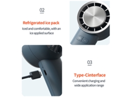 Ventilador Portátil Usb 3 Velocidades com Suporte Celular