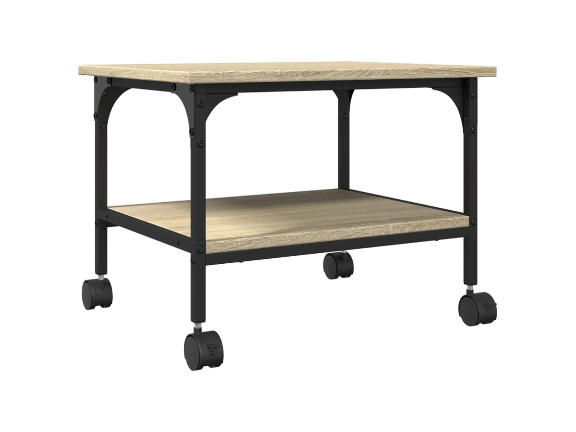 Printer Stand, Printer Stands Vidaxl Marrom Madeira Processada
