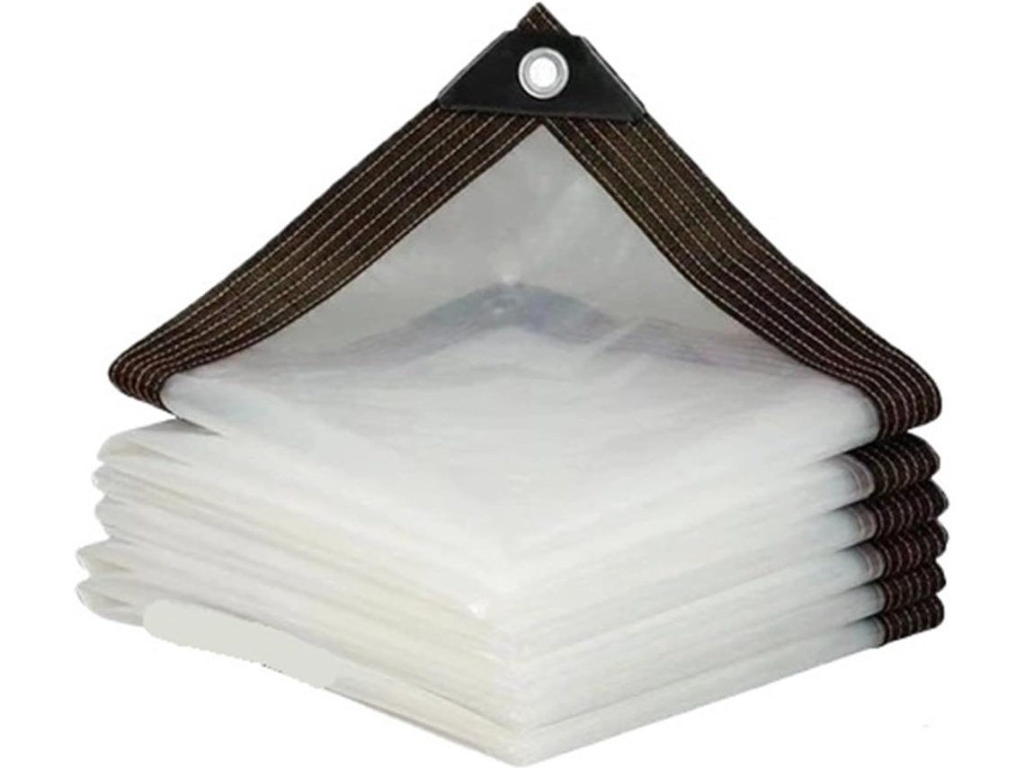 Transparent Tarpaulin Polyethylene Outdoor Garden Rainproof Cover Patio Chicken Coop Porch Canopy Plant Camping 1x1m
