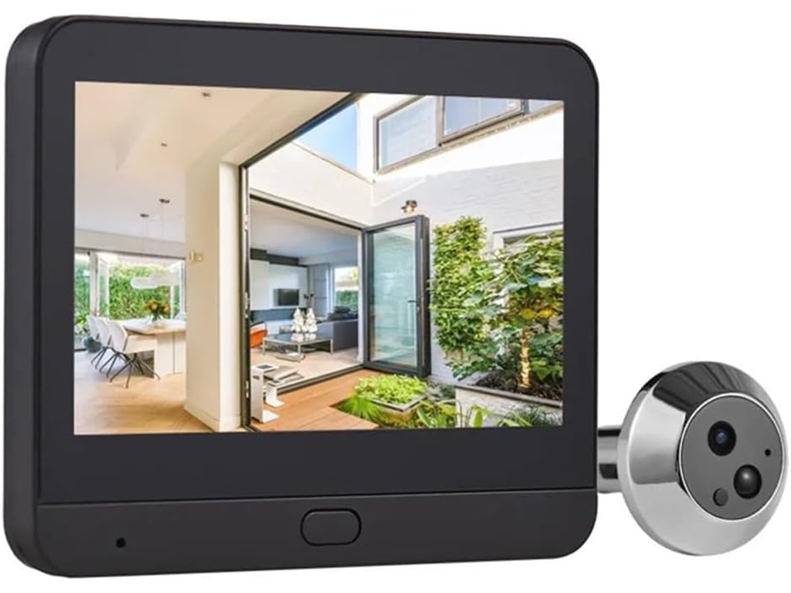 Campainha De Vídeo G De 2,4" Com Resolução 1080p, Sem Fio, Wi-fi E Câmera Integrada.