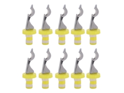 Eyf 10pcs Tampão de Garrafa de Vinho Selamento Hermético Inox Silicone Acessórios Cozinha