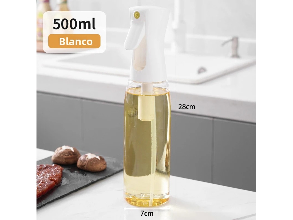 Garrafa de Manteiga, Também Pode Ser Usada como Recipiente de Plástico para Armazenar Azeite, Vinagre, Molho de Soja, Etc. MDUG (branca, 500ml)