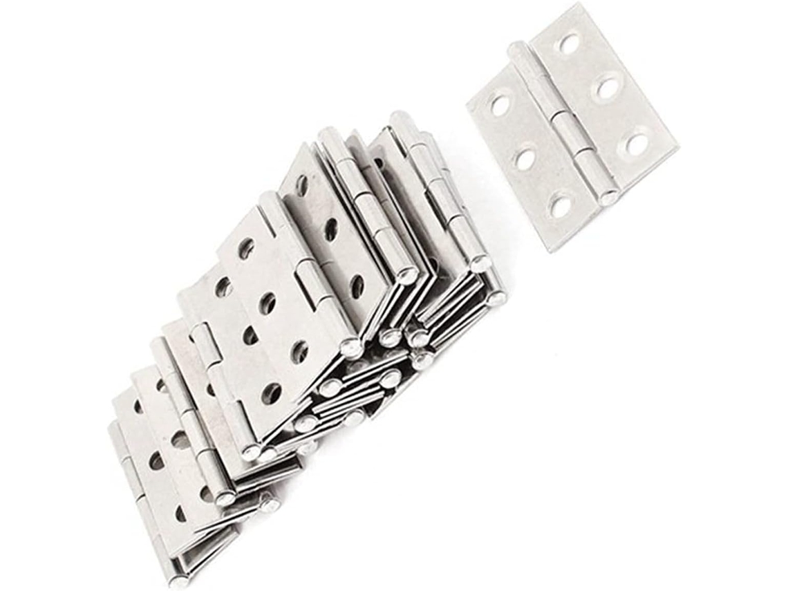 Dobradiça para Porta em Conjunto de 20 Peças em Aço Inoxidável S/MARCA