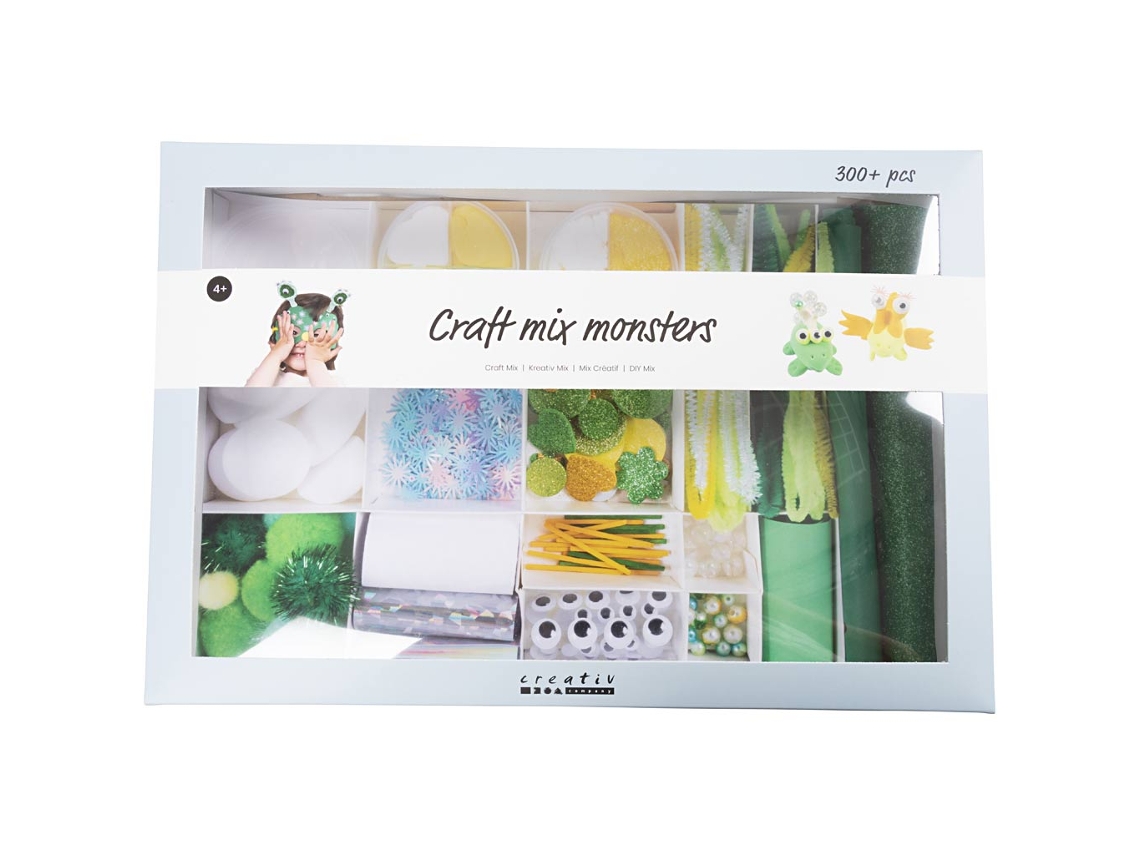 Kit De Artesanato Monstros Da Creativ Company Conjunto Criativo Para Crianças