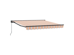 Conjunto 1 Toldo Retrátil Vidaxl Azul Alumínio (300 X 250 Cm)