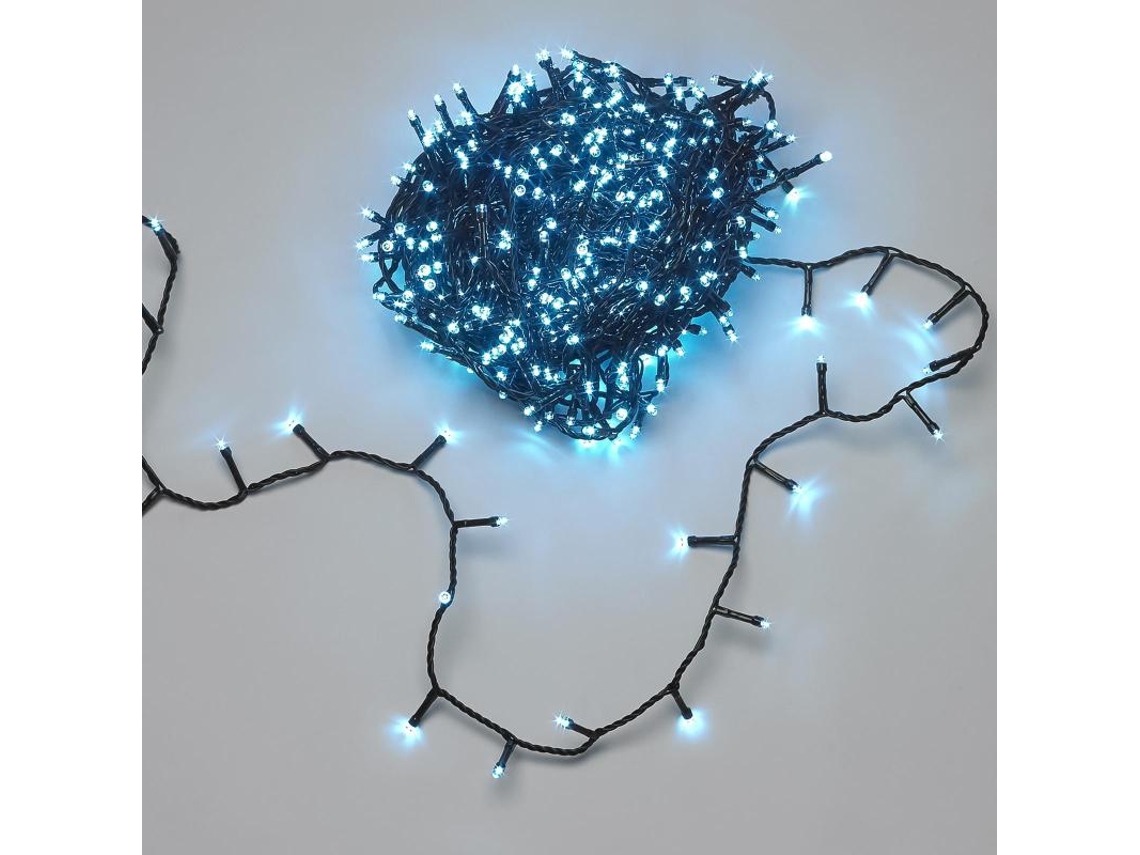 Grinalda de luzes de Natal 1000 leds azul gelo para uso interno / externo ip44