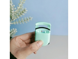 Cejillera De Pestañas Mini Laptop Para Maquillaje Femenino, Hecha De Abs, Acero Inoxidable Y Silicona, Resistente Y Duradera