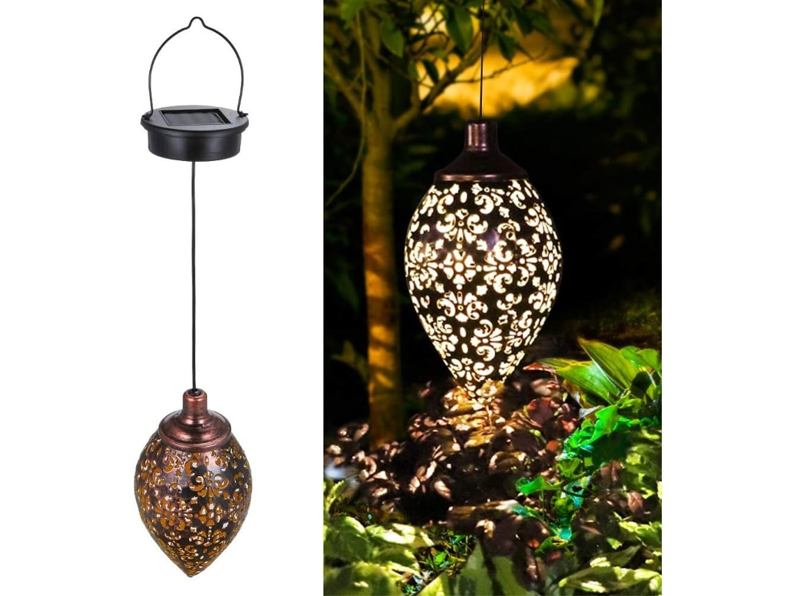 Hanging Solar Lights Tomshine Solar Lantern Led Garden Lights Metal Lamp Waterproof For Outdoor Hanging Decor