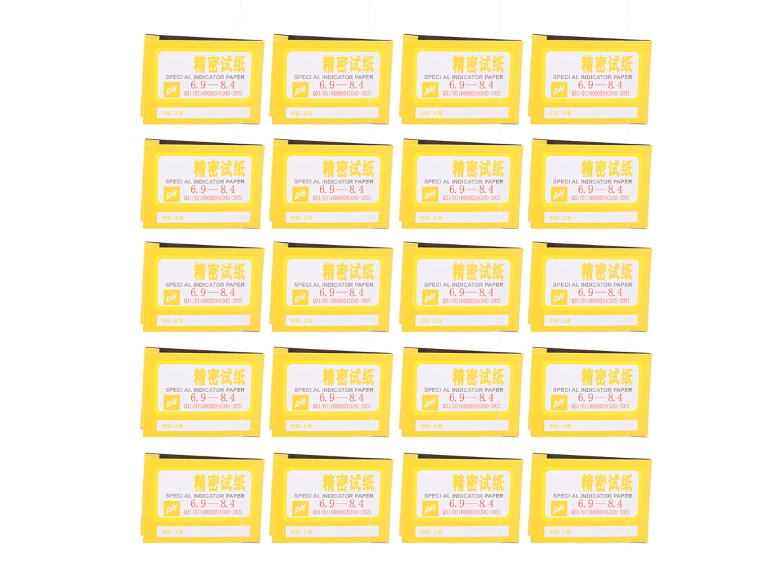 Tiras de Teste Ph com Faixa Medição 6,9 a 8,4 Pacote 1600 Papel para Qualidade da Água Alimentos e Aquários Ideal Testes Alcalino Ácido AQUAFORGE