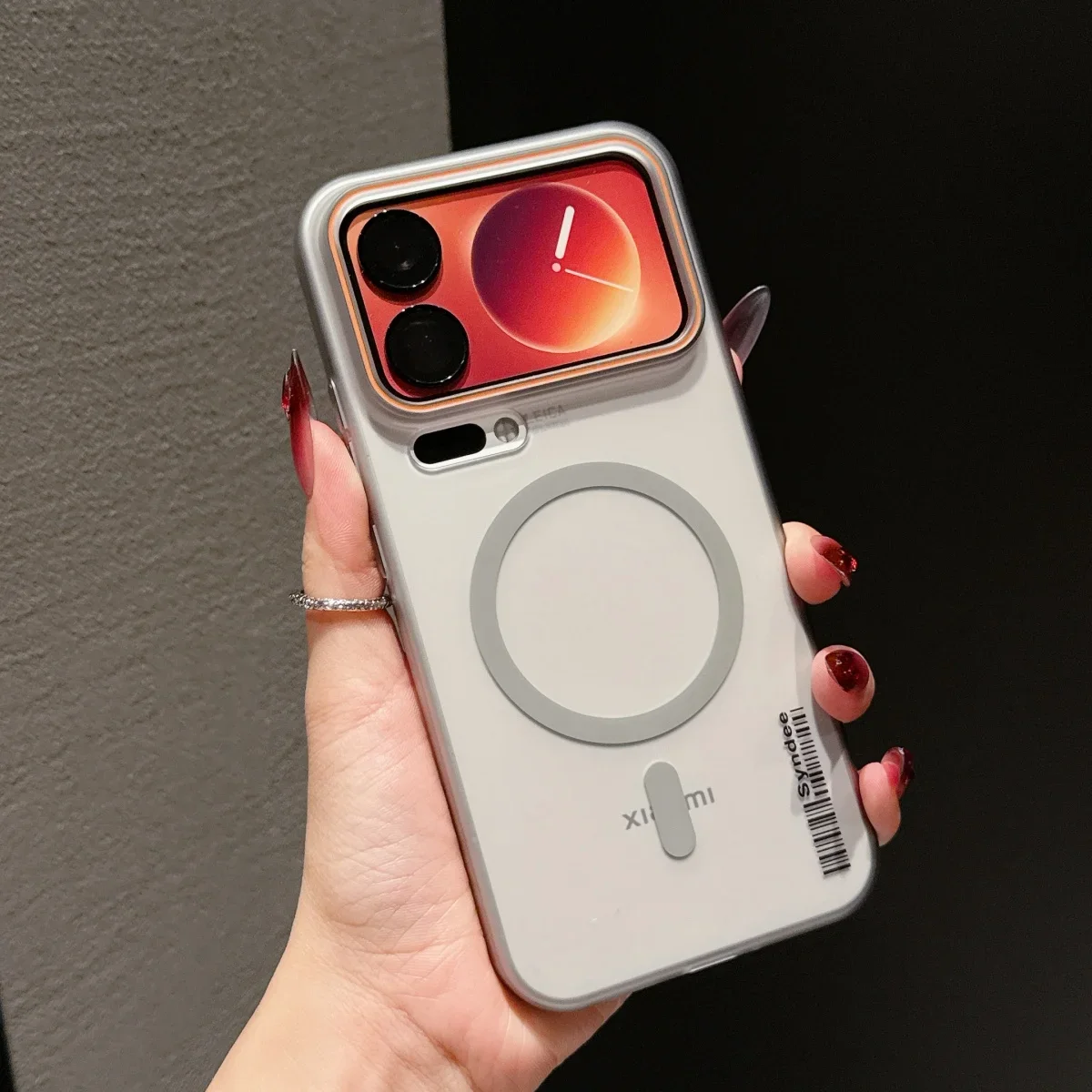(cinza, Xiaomi 15 Pro) Capa Protetora Ultrafina Fosca Semitransparente Com Carregamento Sem Fio