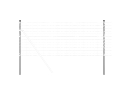 Conjunto 12 Poste De Cerca Vidaxl Prateado Aço (120 Cm)