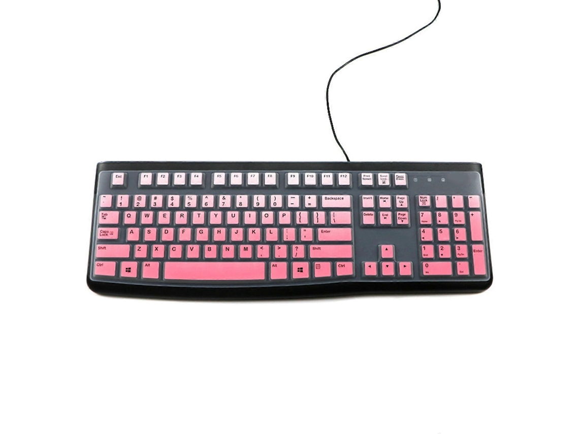 Capa De Teclado Para Teclado Com Fio K120 Mk120, Silicone, Ergonômica, Branca Ly Ebike