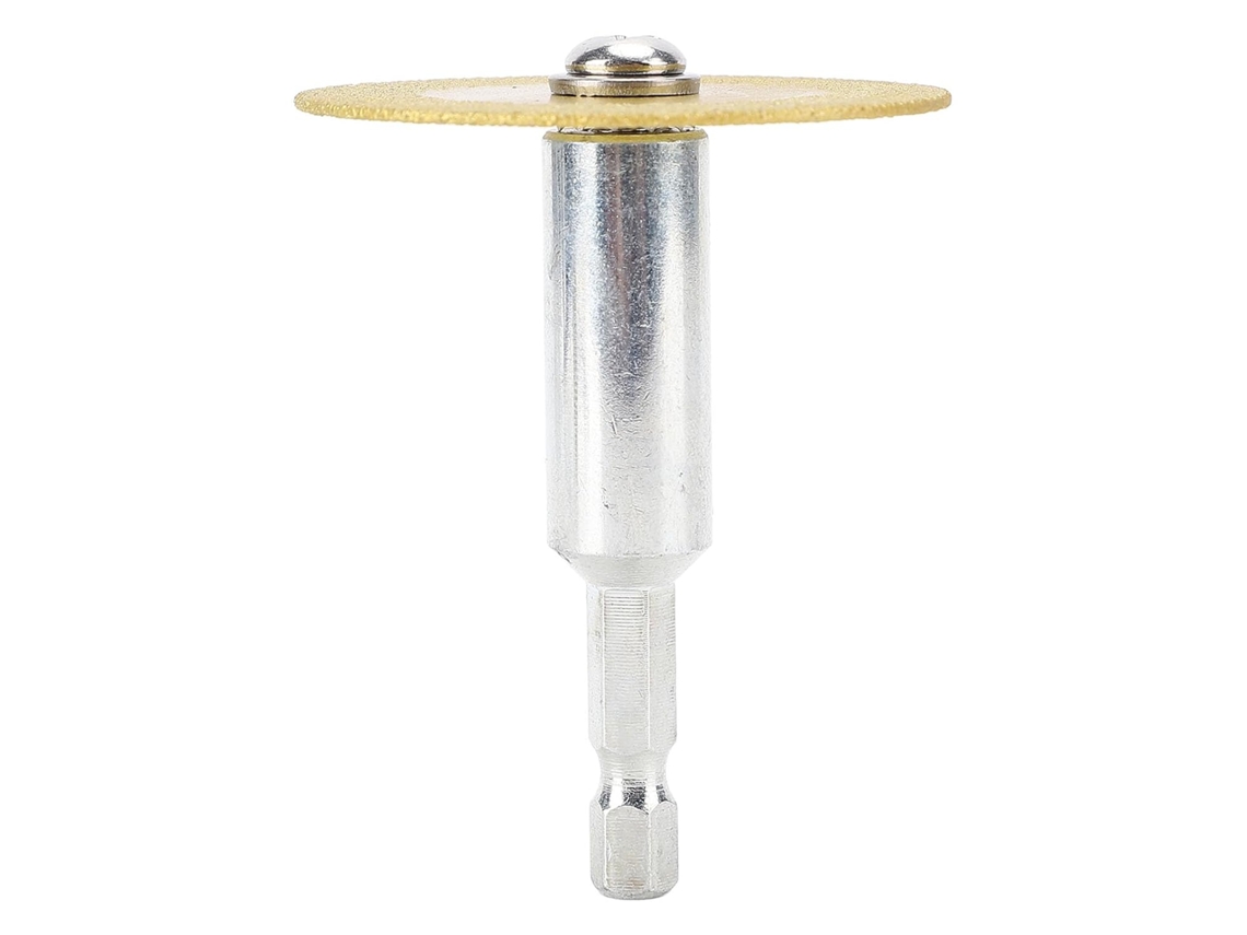 Disco De Corte Diamantado, Ultrafino, De Aço Carbono Com 1mm Espessura E Haste Hexagonal 1, 4 Polegadas, Ideal Para