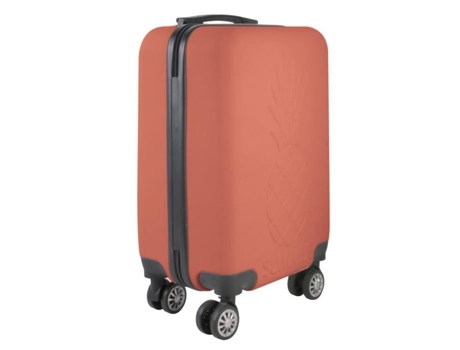 Mala de Cabine Unissexo JET LAG Abacaxi Coral Casca Dura Rodas Multicor