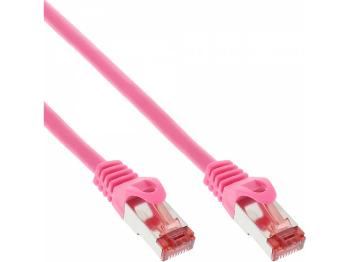Cabo de Rede INLINE (RJ45 - 10 m - Rosa)
