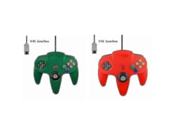 Pacote Com 2 Controles Clássicos Com Fio Para N64, Jogos Retrô De 64 Bits, Joystick De Substituição Ly Ebike