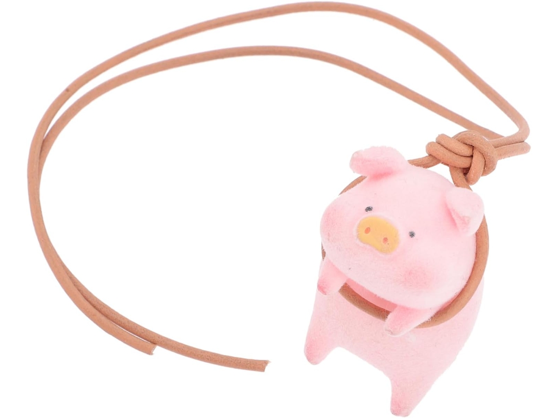 Porquinho Fofa Decoração Para Espelho Retrovisor de Carro, Plástico Leve Feita.