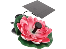 Kit de Fonte Solar Inoomp Lotus com Energia Solar, Fonte Flutuante para Jardim, Feita de Material para Decoração de CHABERLU