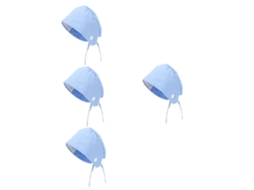 Gorro De Trabalho Ajustável De 4 Peças Com Faixa Absorvente, Gorro Unissex Para Homens E Mulheres.