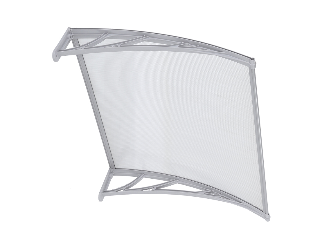 Toldo Chuva para Janela De Varanda (em placa de resistência PC, resistente aos raios UV e à neve)