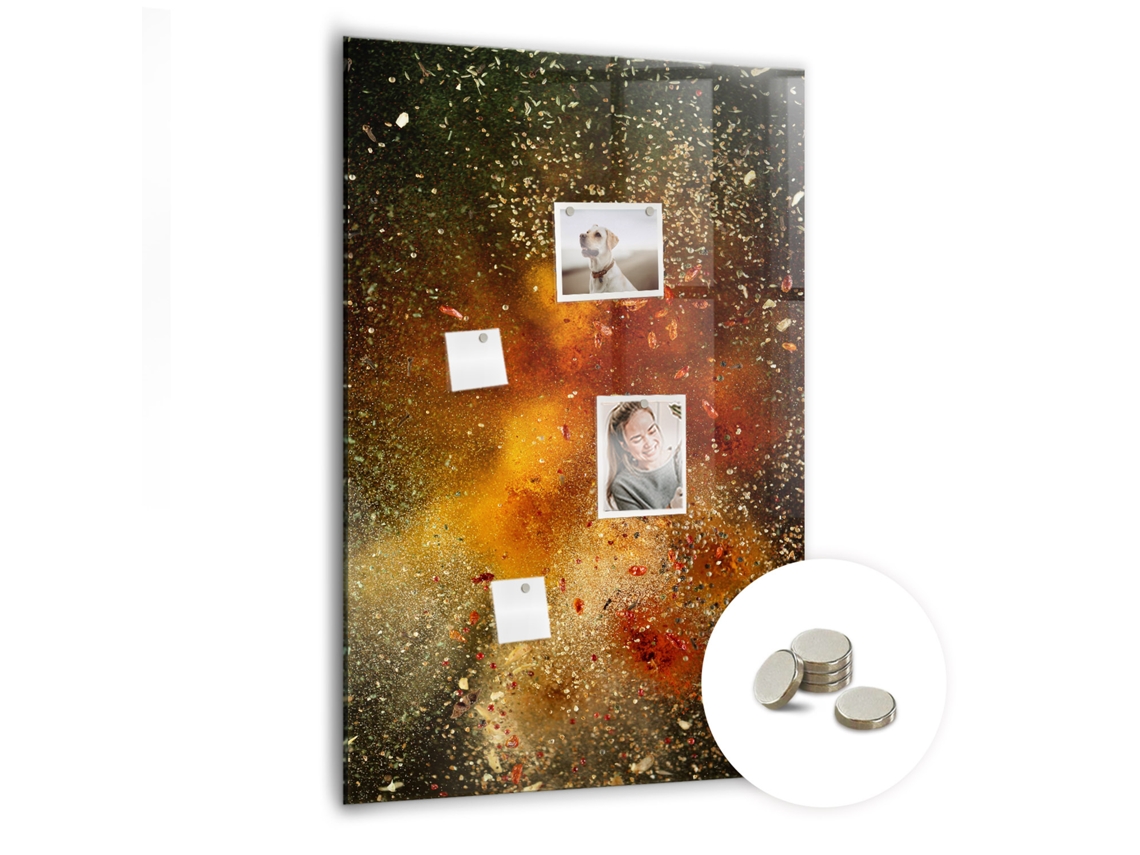 Quadro Magnético De Parede Explosão De Sabores Para O Quarto Das Crianças Espelharte (70x100 Cm)