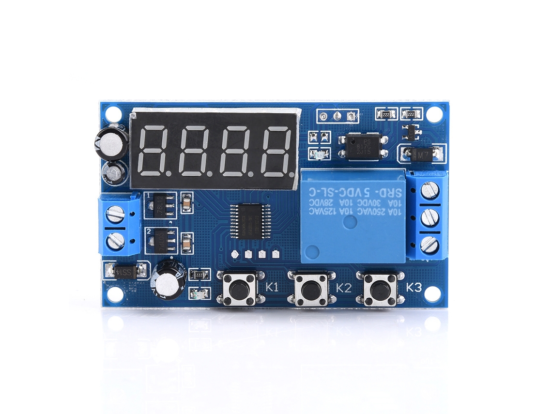 Módulo De Controle Com Relé Timer Ajustável Led 5v