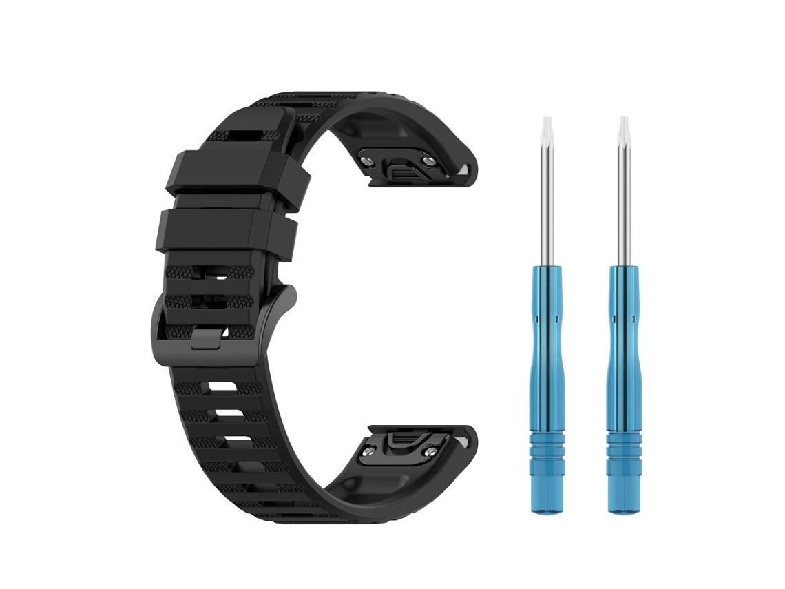Aetheria pulseira de Substituição em Silicone 26mm para Garmin Fenix 7x/6x Gps/pro com Ferramenta