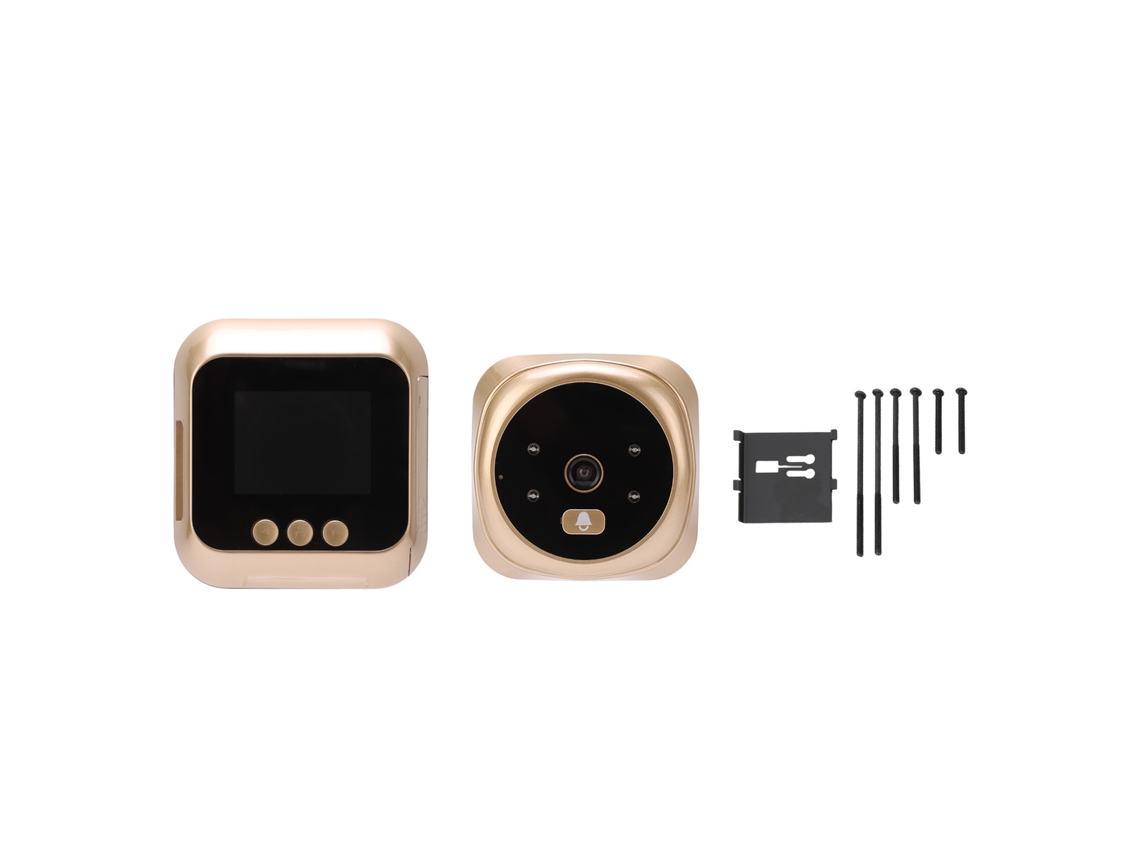 Smart Door Peephole Viewer Abs Ips Hd Screen 160 Degree Wide Angle 720 Degree Camera Peephole Doorbell LAXISCREED