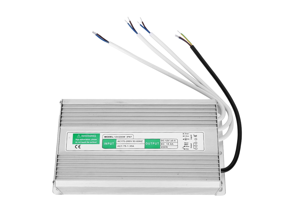 Laxiscreed Fonte De Alimentação 200w Impermeável Para Iluminação Led Exterior