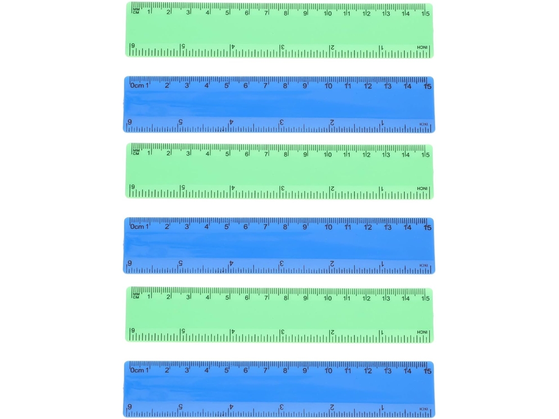 Conjunto De 20 Réguas Escolares Hemobllo Em Pvc, 0-15cm, Régua Linear Para Estudantes, Medição Precisa E Fácil De Ler