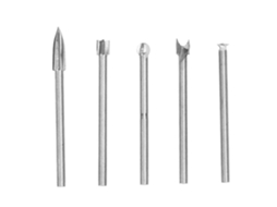 Brocas de gravação e corte em madeira YURU de 5 peças com tungstênio branco para escultura | S/MARCA