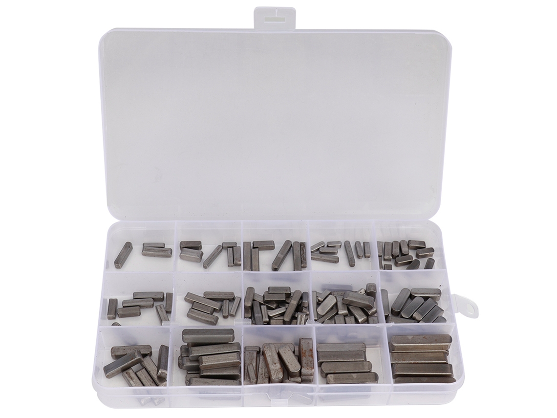 140 Piezas De Chave De Feather Paralela Do Eixo De Transmissão Profissional Com Ponta Redonda De 3mm E 4mm