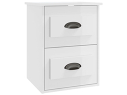 Cabeceira de parede branca brilhante MAISON EXCLUSIVE 41,5x36x53 cm