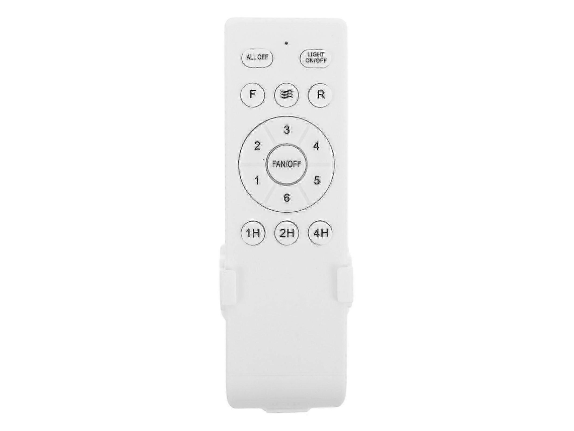 Universal Ceiling Fan Remote Control, 6 Speed Adjustment, 3 Timer, Replacement For Ceiling Fan Light, White Plastic