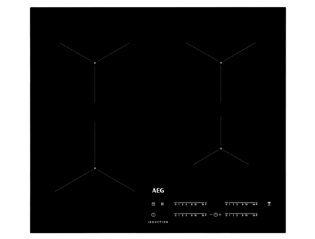 Placa de Indução AEG Hob2Hood IKB64431FB (Elétrica - 59 cm - Preto) — Elétrica de Indução |  Largura: 59 cm