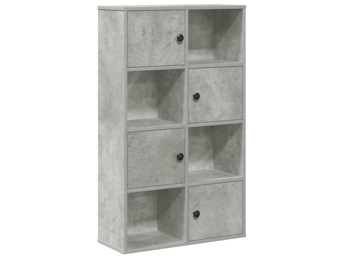 Bookcase, Bookcases Vidaxl Cinzeto Madeira Processada (n/a)