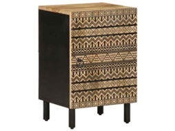 Vidaxl Armário De Casa De Banho 38x33,5x58 Cm Mangueira Maciça