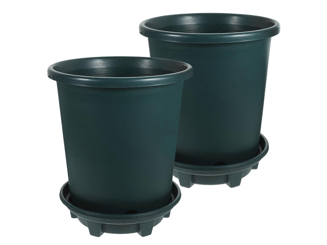 2 Vasos De Plástico Estilo Retrô Para Suculentas