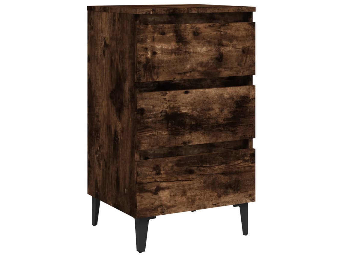Bed Cabinet, Bed Cabinets Vidaxl Marrom Madeira Processada (n/a)