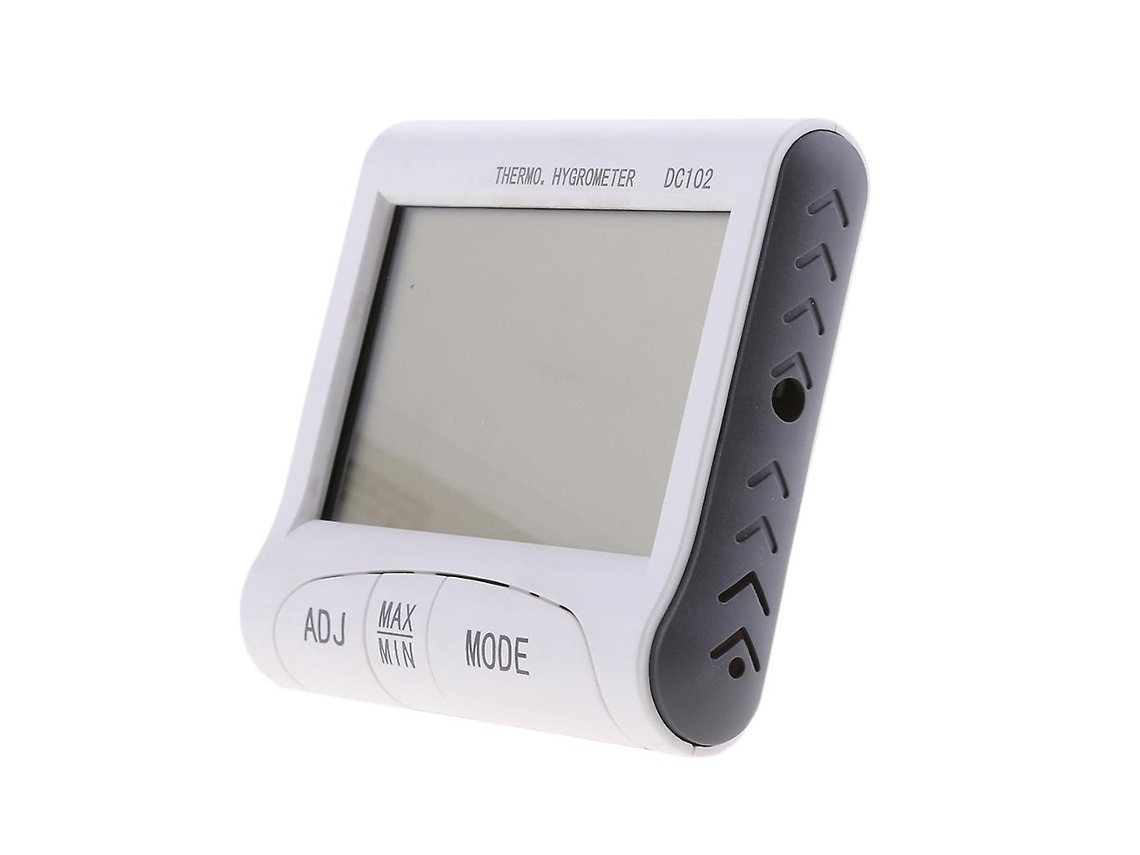 Termômetro E Higrômetro Digital Lcd Para Ambientes Internos E Externos Com Despertador.