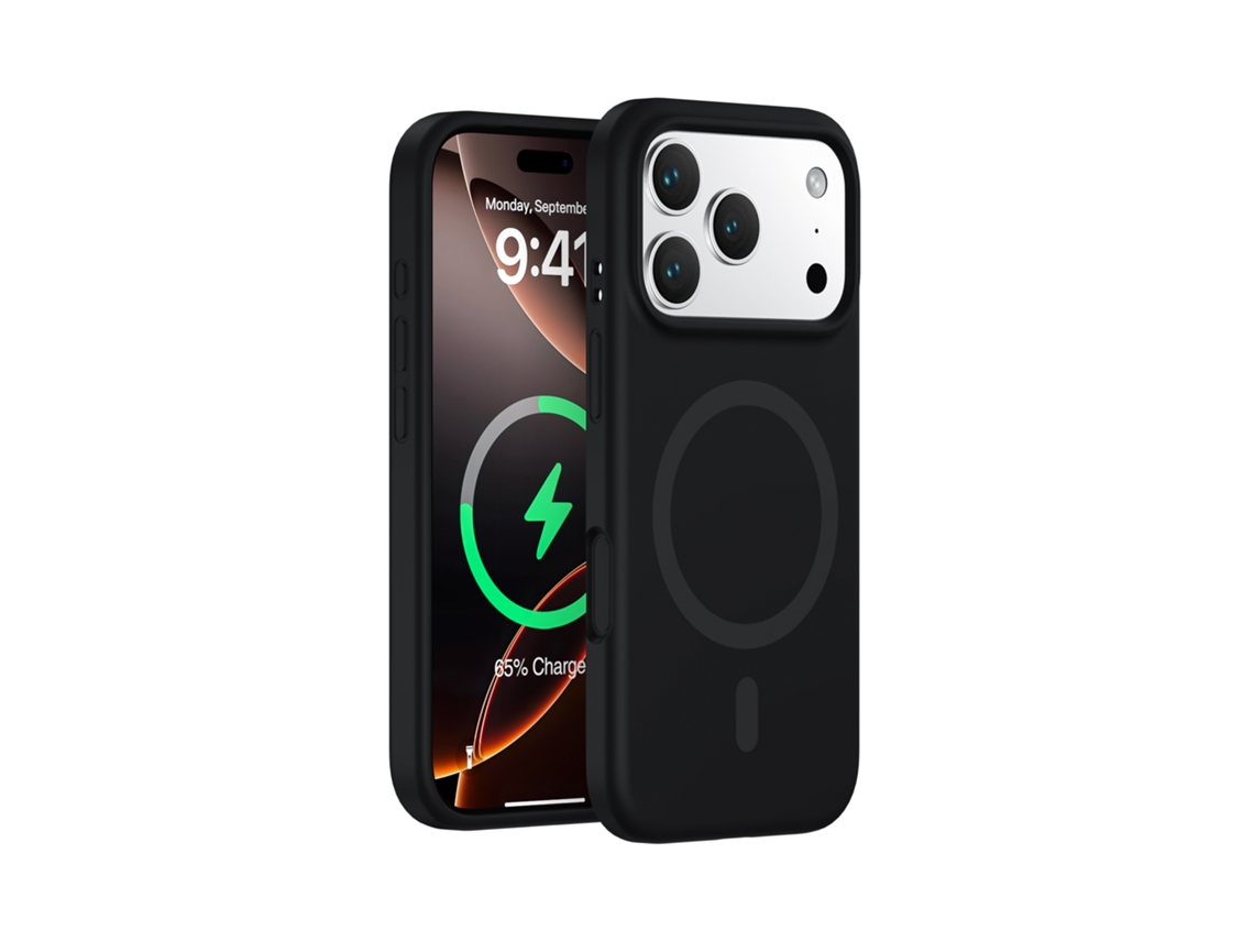(preto, Iphone 17) Capa Magnética Resistente Para Iphone, Em Silicone Líquido De Cor Sólida, Com Design Simples.