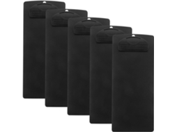 Prancheta Abaodam Para Faturas E Cardápios, Conjunto De 5-pranchetas Plástico Preto, Tamanho Pequeno, Prancheta Portátil