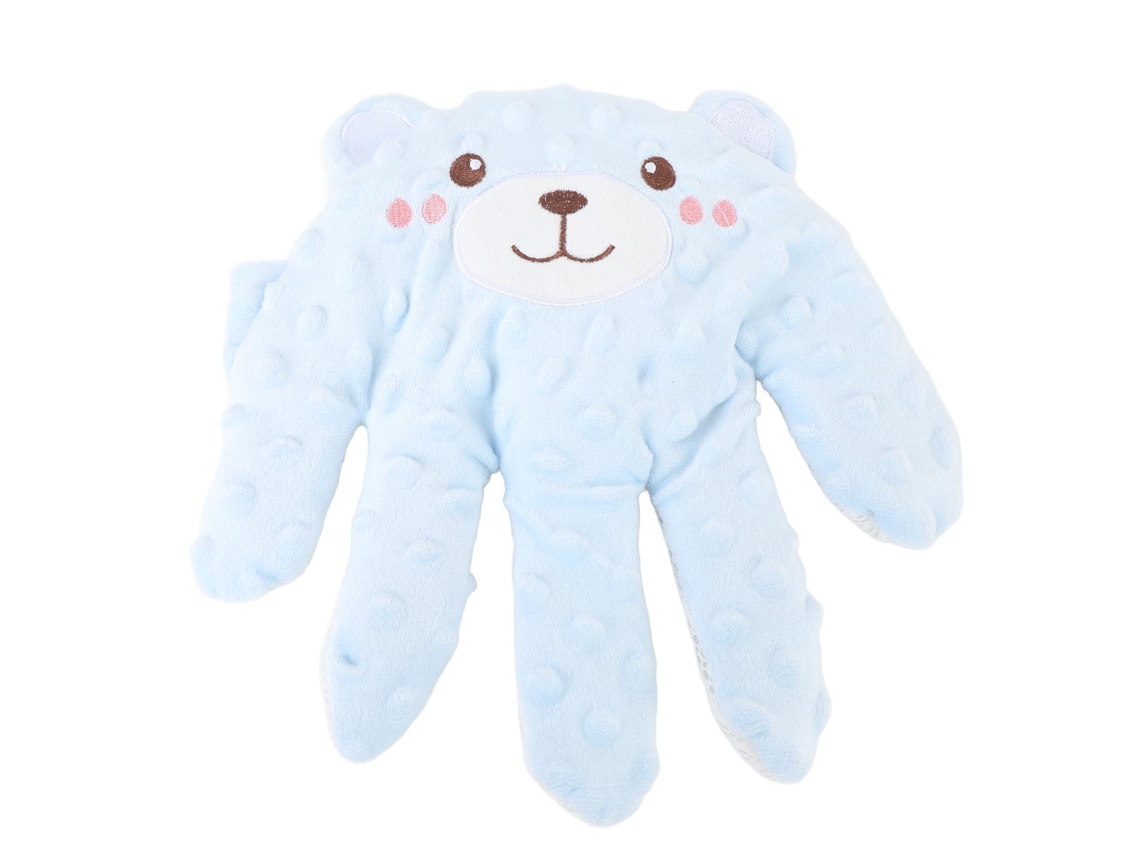 Mali palma para Sono Bebê com Semente de Cassia Macia Cute Design Mão Newborn Azul