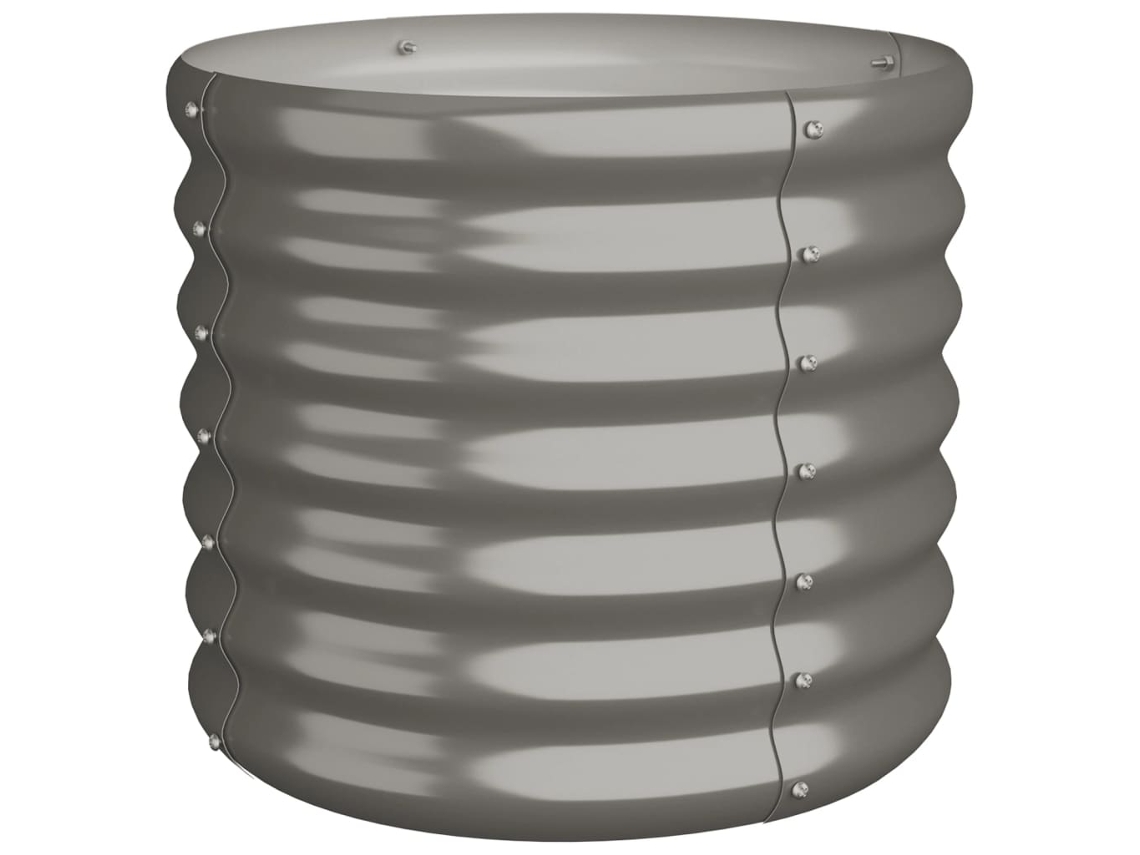Garden Planter, Garden Planters Vidaxl Cinzeto Aço (40 X 40 X 36 Cm)
