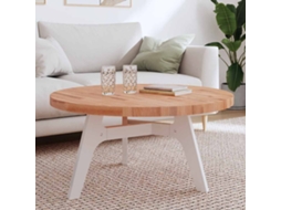 Vidaxl Tampo De Mesa Redondo Ø90x4 Cm Madeira De Faia Maciça