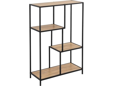 Estante  4 Prateleiras (Castanho - 77x33x114 cm - Aço)