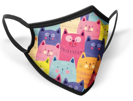 Máscara Reutilizável OH MY POP! Cats (1un)