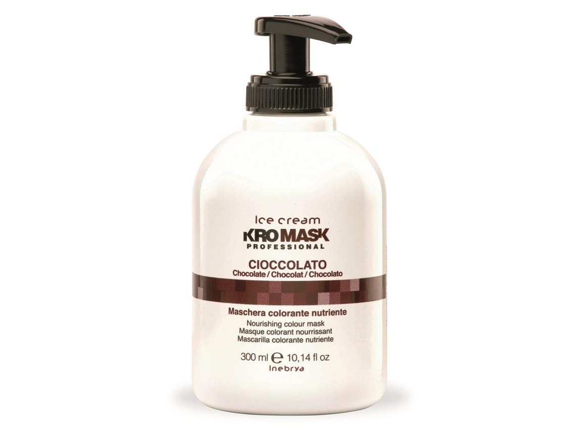 INEBRYA Professional Ice Cream Kromask Cioccolato máscara cabelo ruivo 300ml Chocolate