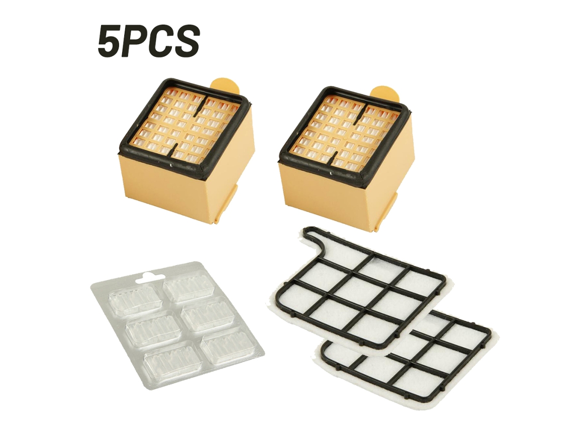 Kit de filtro de saco de carbono para vorwerk kobold vk 135 136 sc peças aspirador pó perfumado fatia filtros caixa filtro poeira pólen limpo